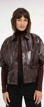 Jacke aus Lederimitat