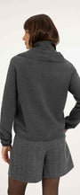 Pullover mit abnehmbarem Rollkragen