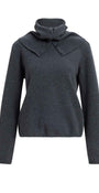 Pullover mit abnehmbarem Rollkragen