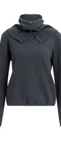 Pullover mit abnehmbarem Rollkragen