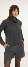 Pullover mit abnehmbarem Rollkragen