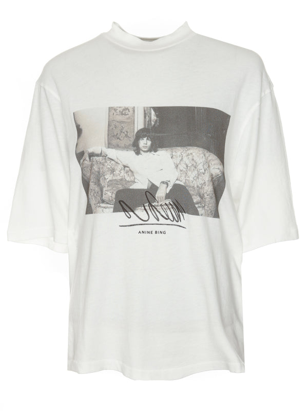 ANINE BING T-Shirt Avi Tee Mick Jagger