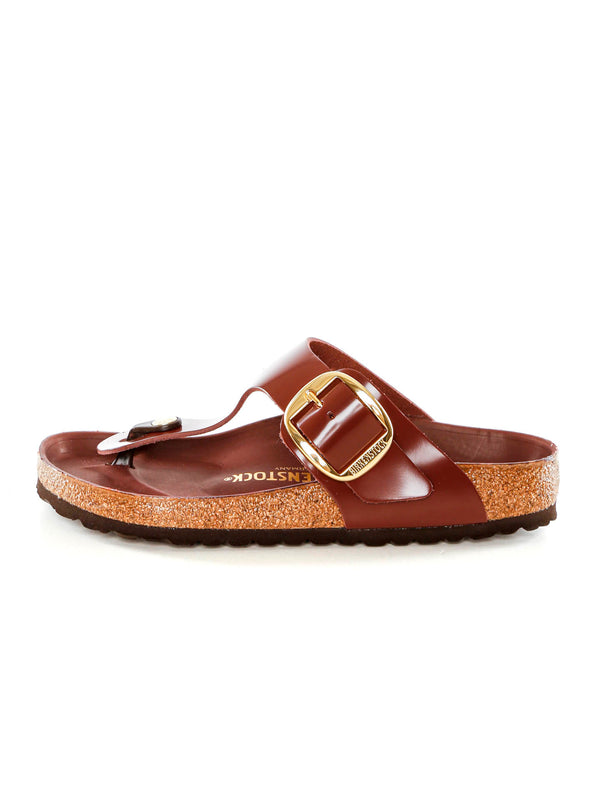 Birkenstock Gizeh Big Buckle Naturleder Lack