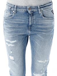 Marty Slim Boyfriend Mid Waist Jeans