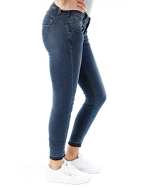 Nena Cropped Skinny Fit Low Waist Jeans