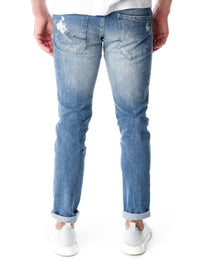 Rey Straight Slim Fit Mid Waist Jeans