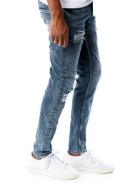 Rey Straight Slim Fit Mid Waist Jeans